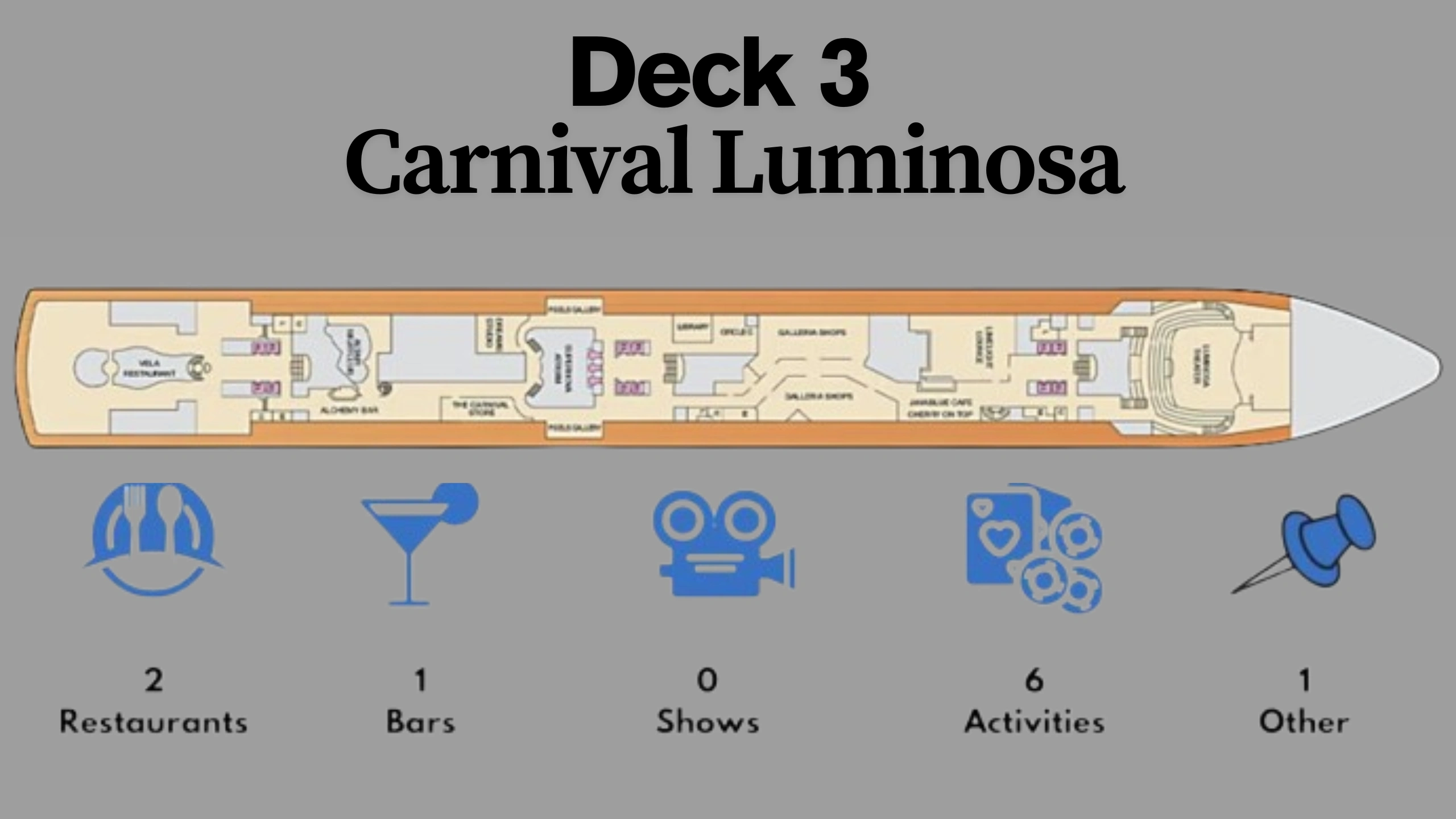 Carnival luminosa Deck Plans