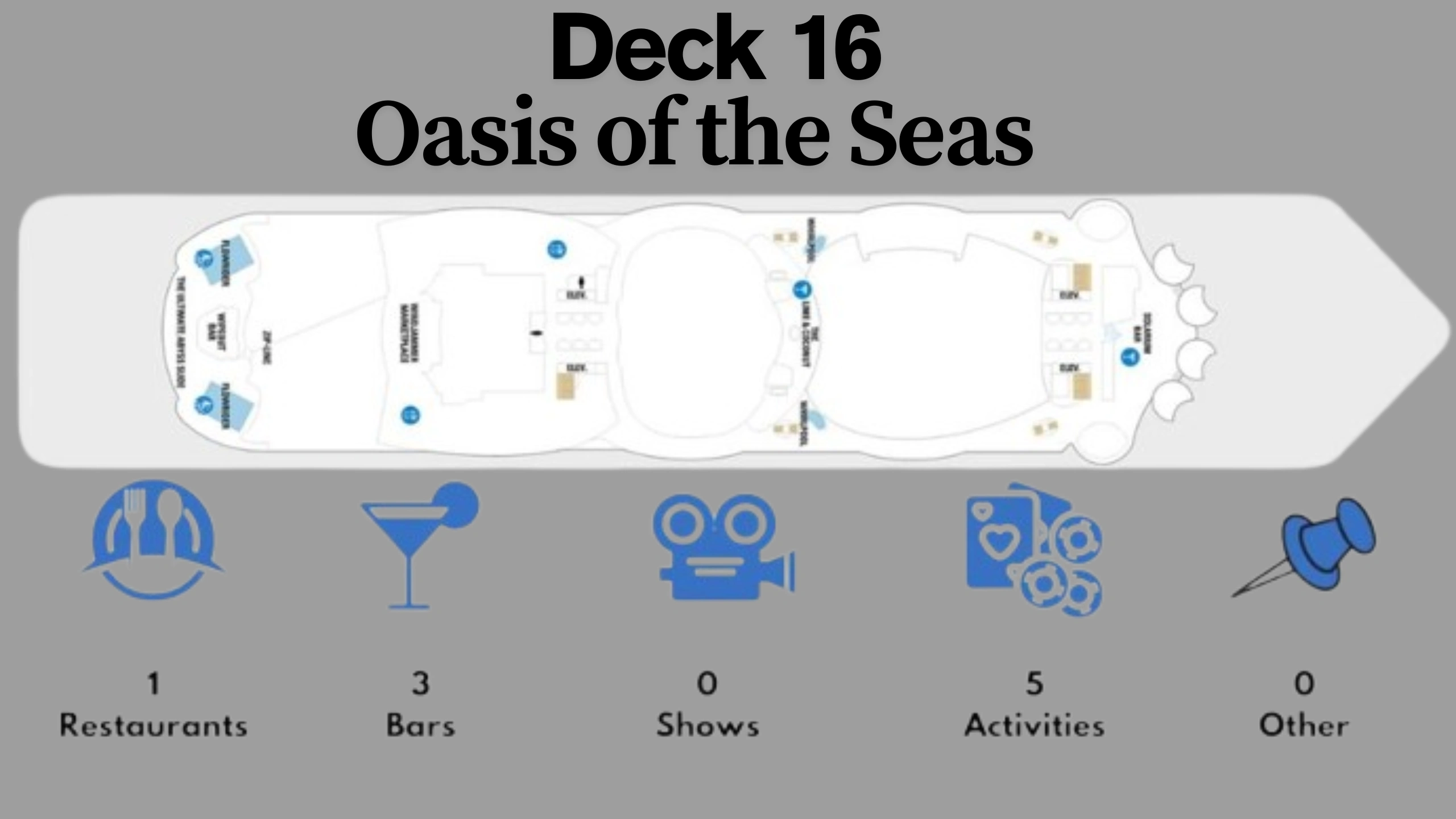 Oasis of the Seas Deck Plans