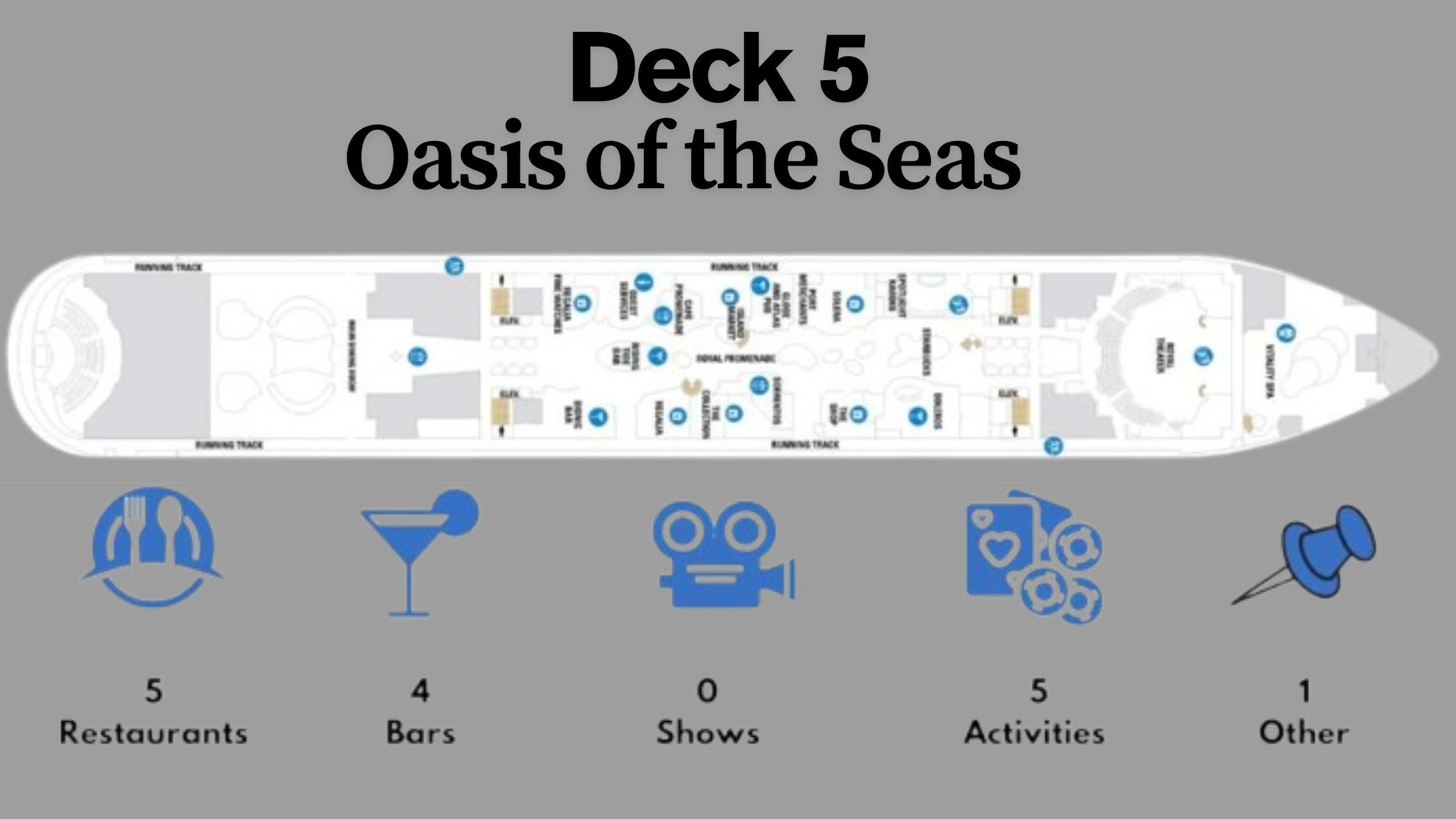 Oasis of the Seas Deck Plans