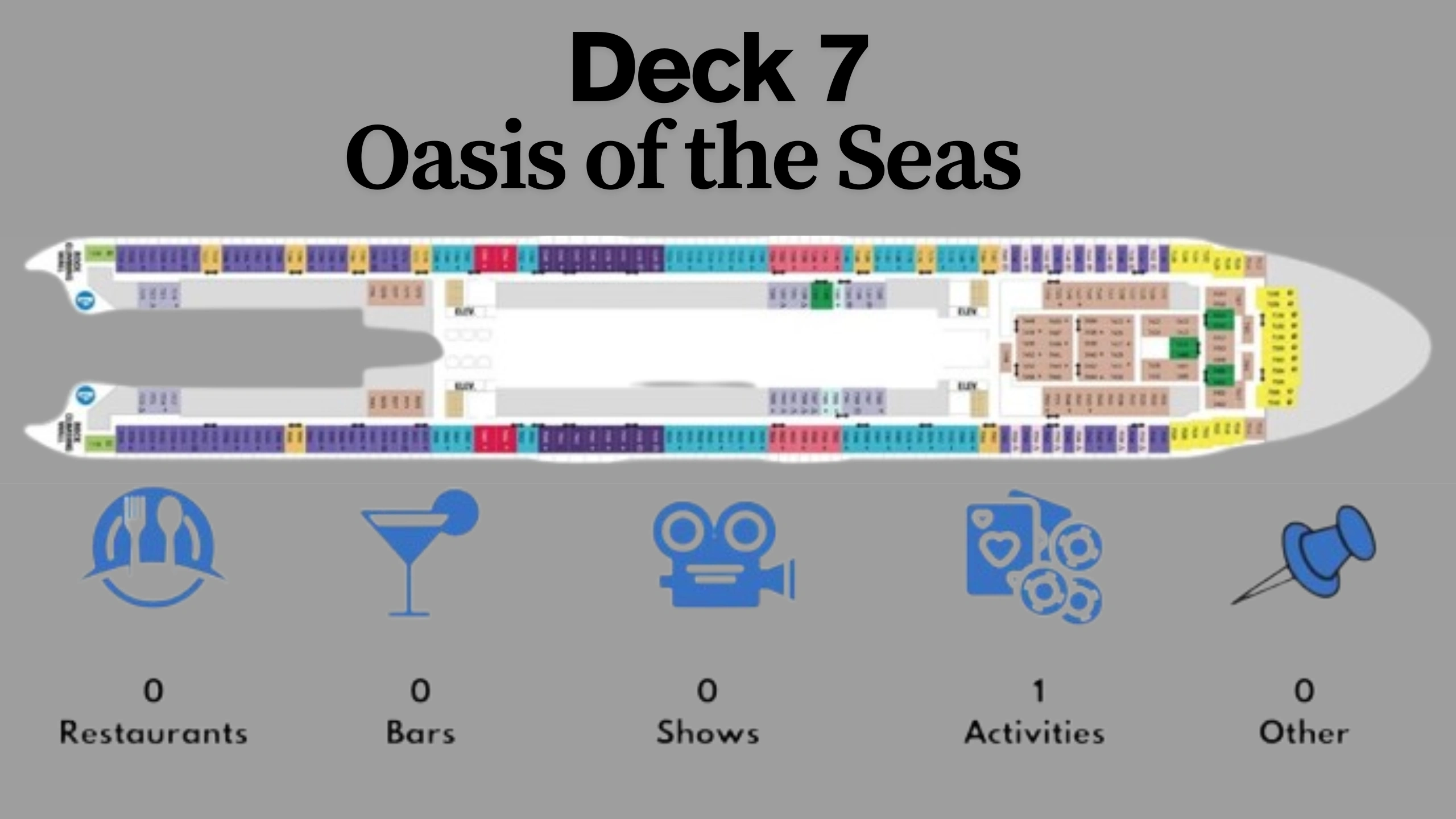 Oasis of the Seas Deck Plans