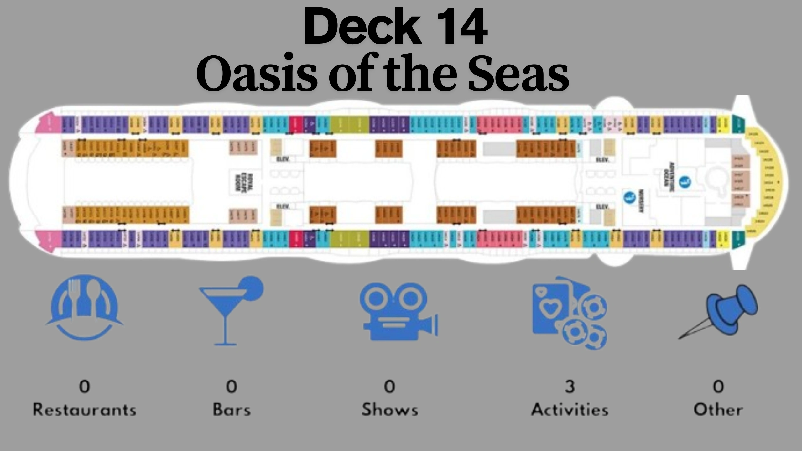 Oasis of the Seas Deck Plans