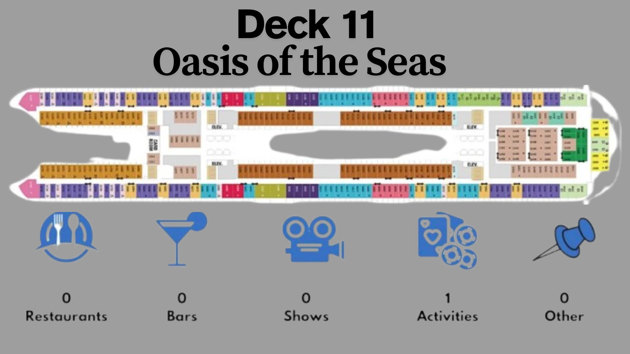 Oasis of the Seas Deck Plans