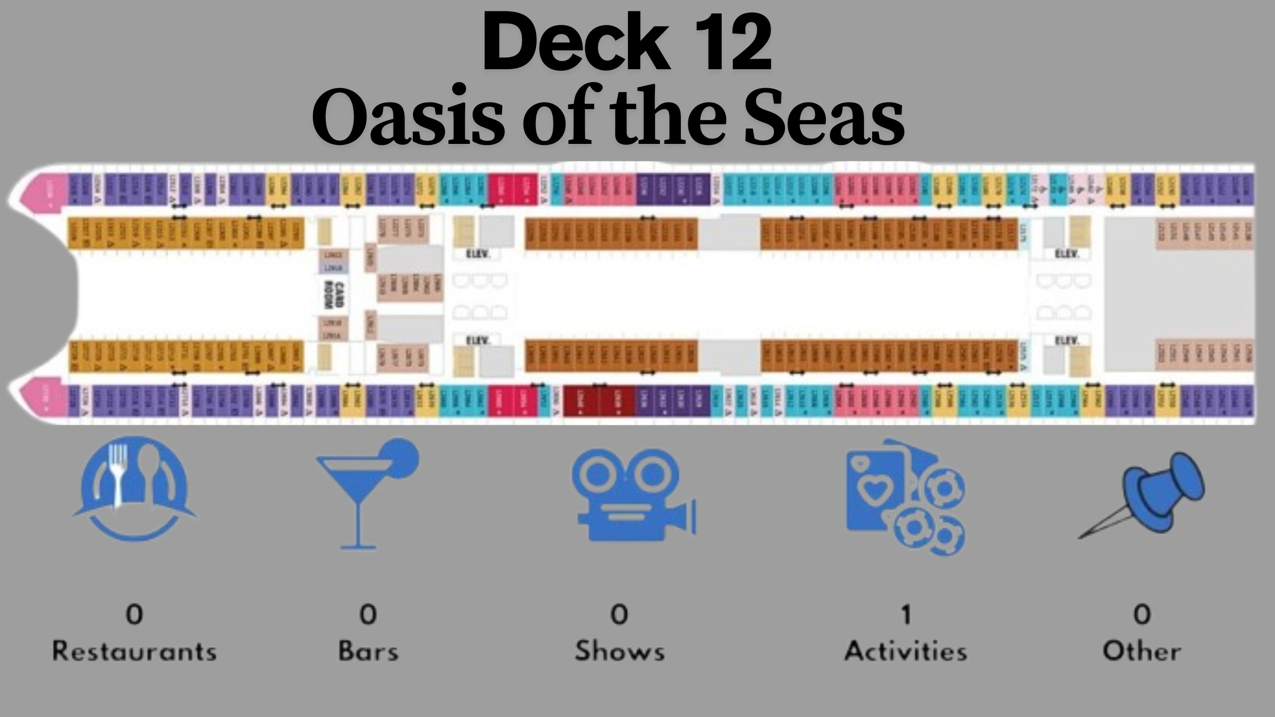 Oasis of the Seas Deck Plans