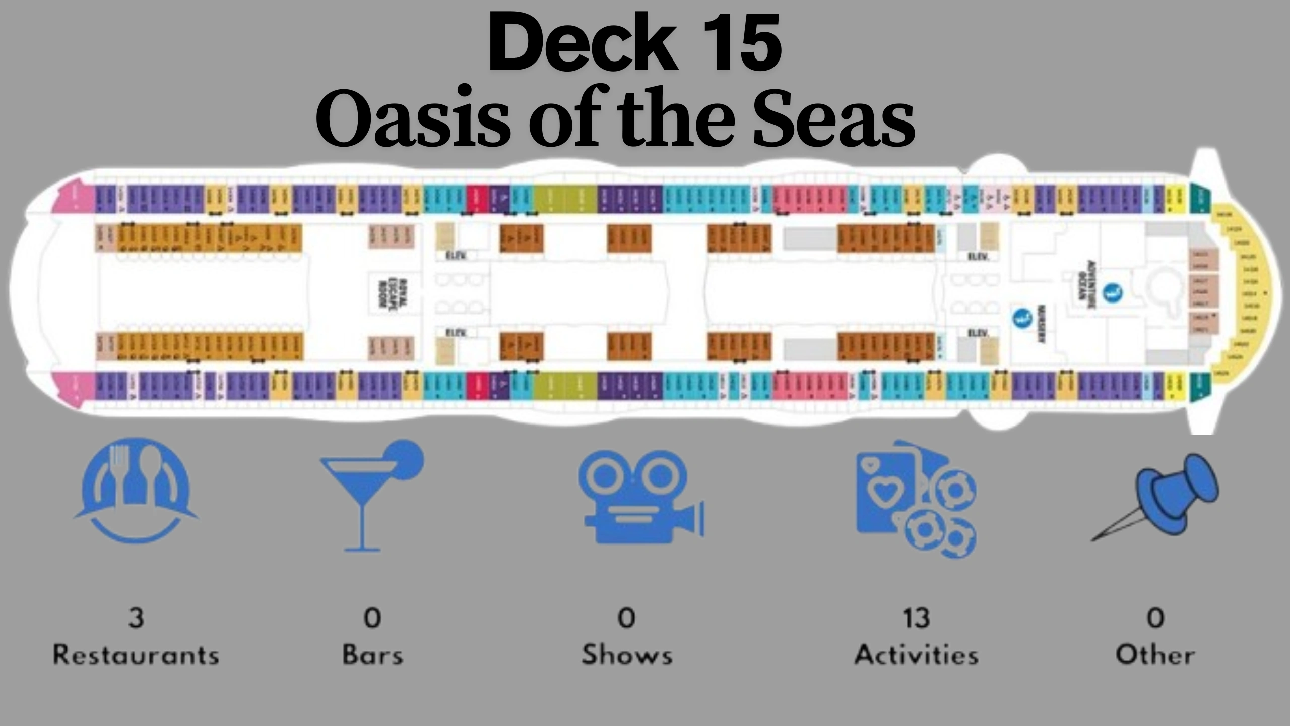 Oasis of the Seas Deck Plans