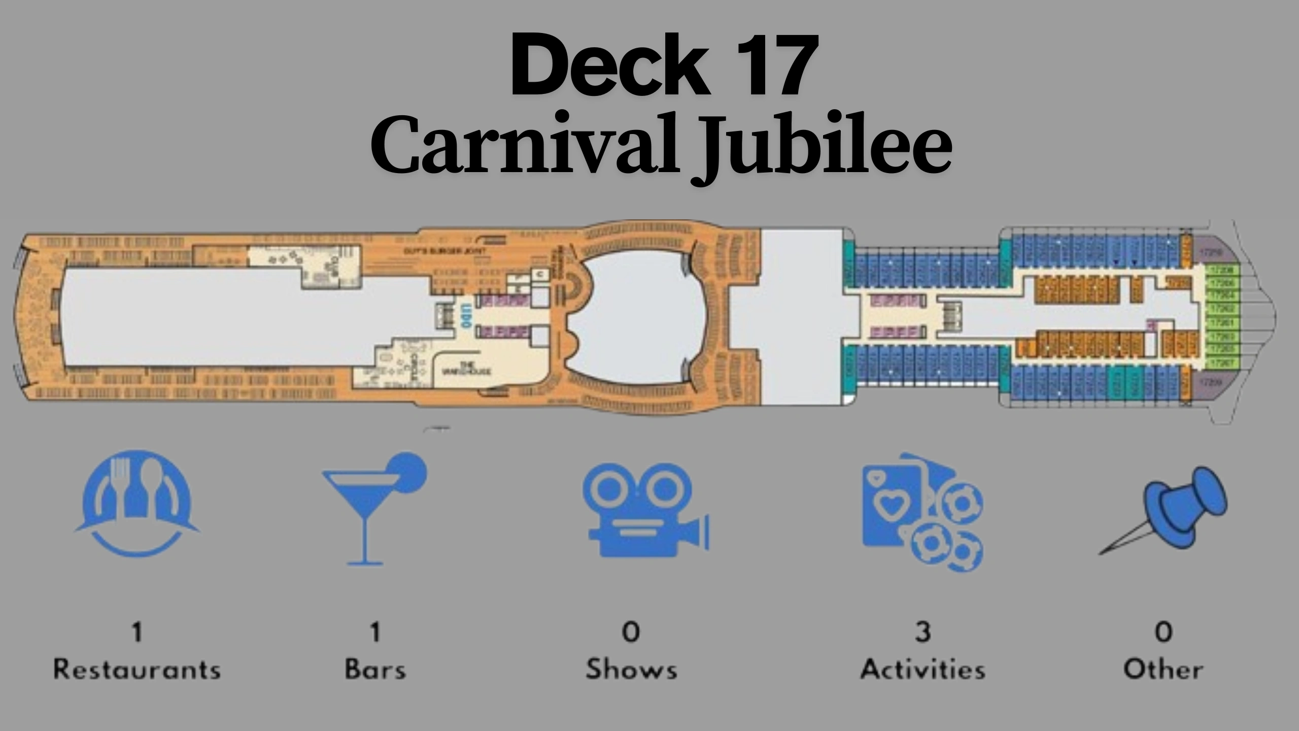 Carnival Jubilee Deck Plans