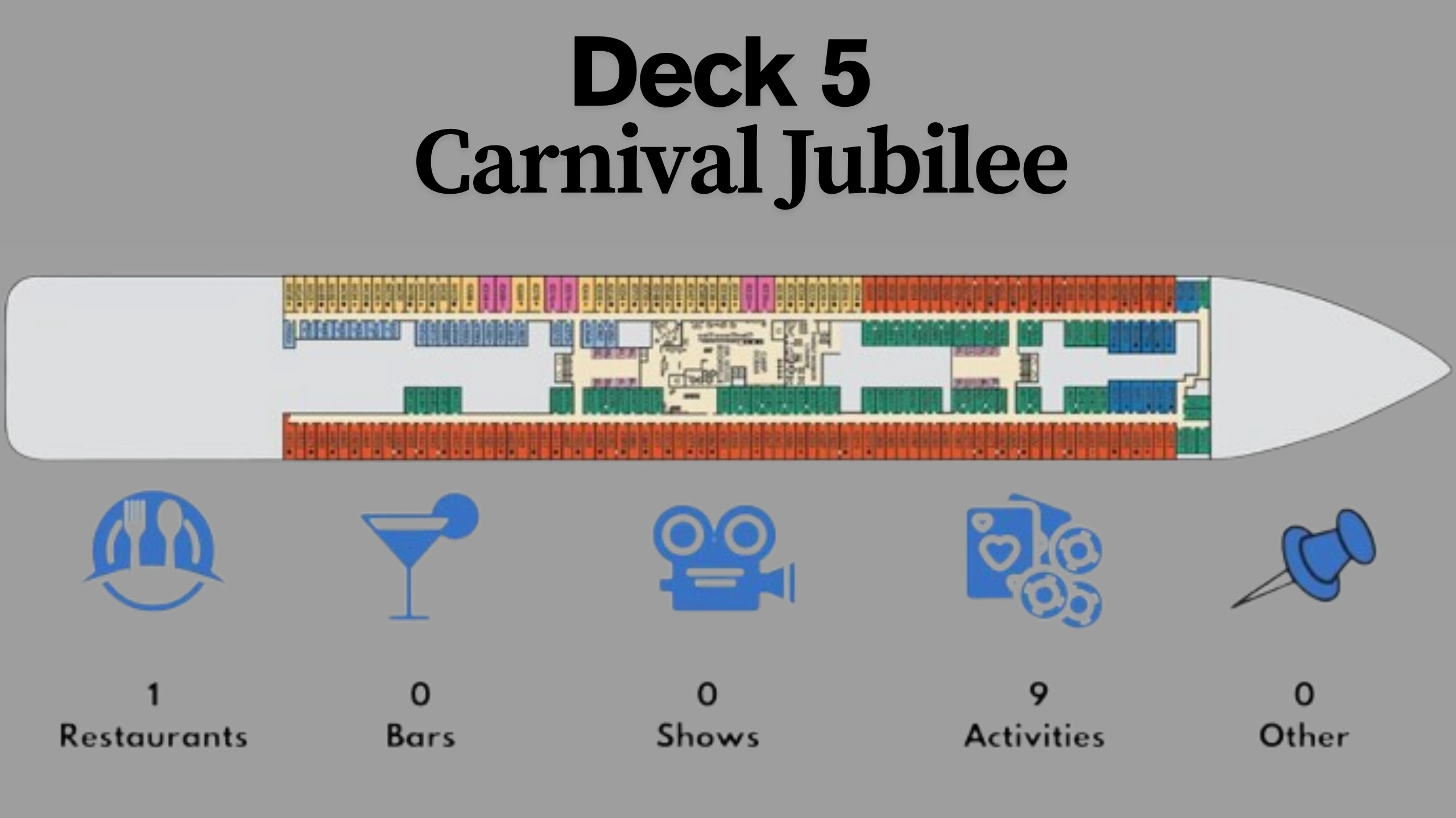 Carnival Jubilee Deck Plans