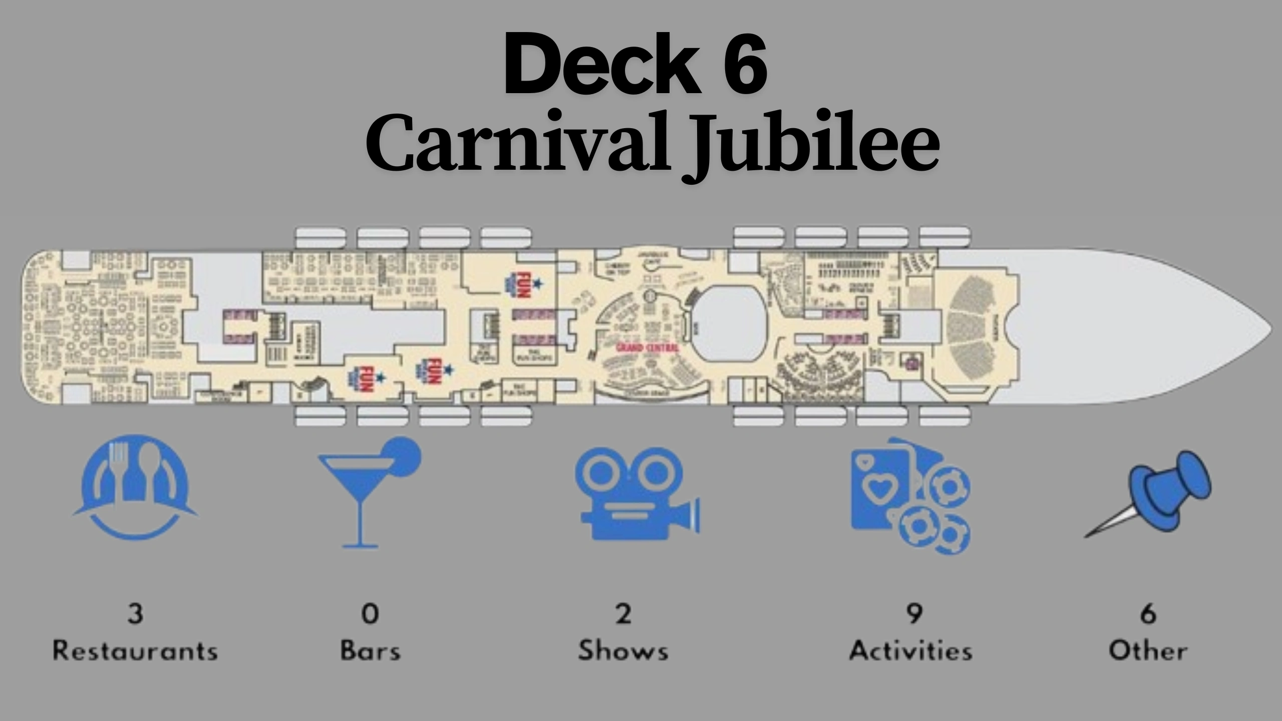 Carnival Jubilee Deck Plans