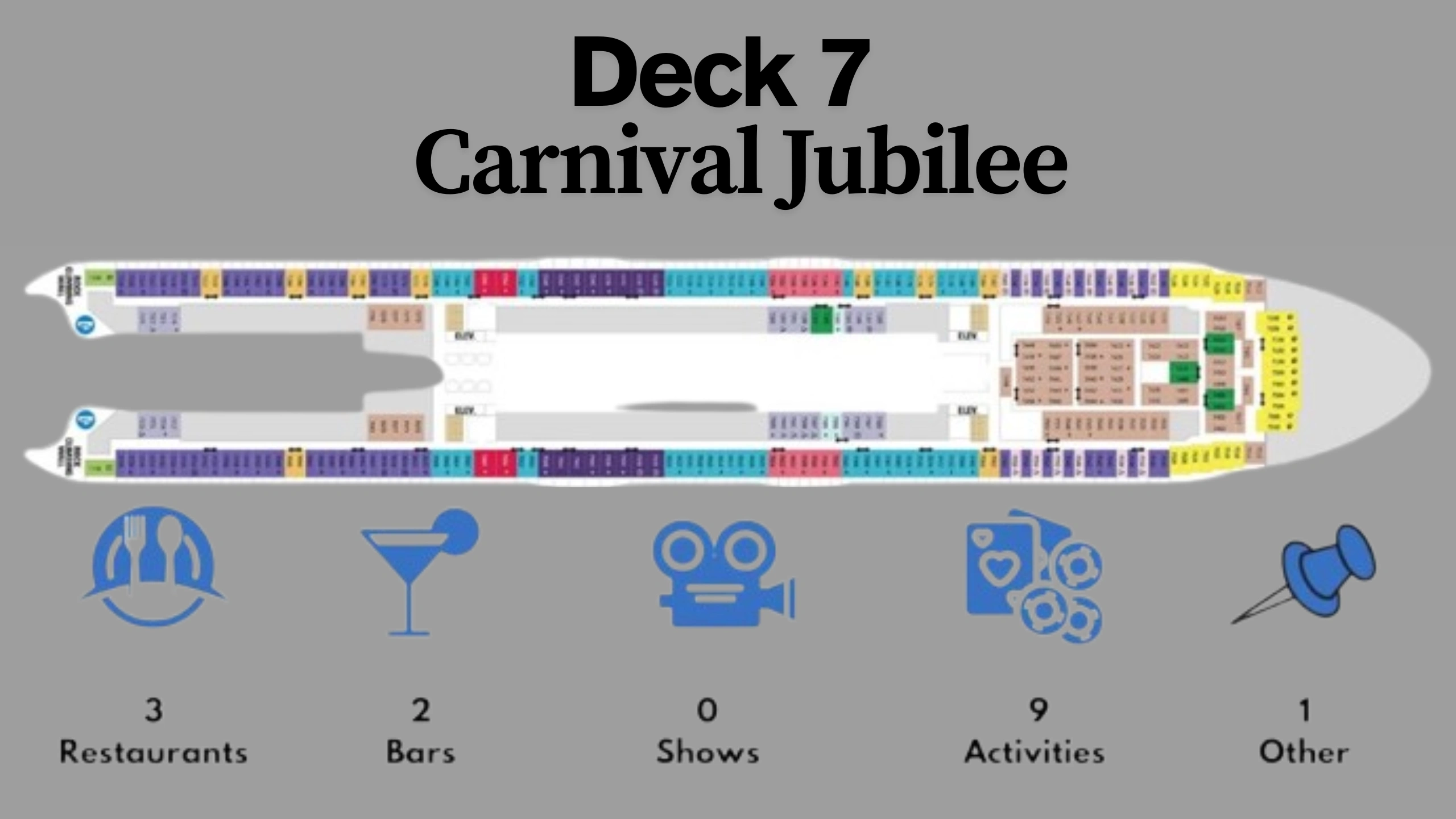Carnival Jubilee Deck Plans