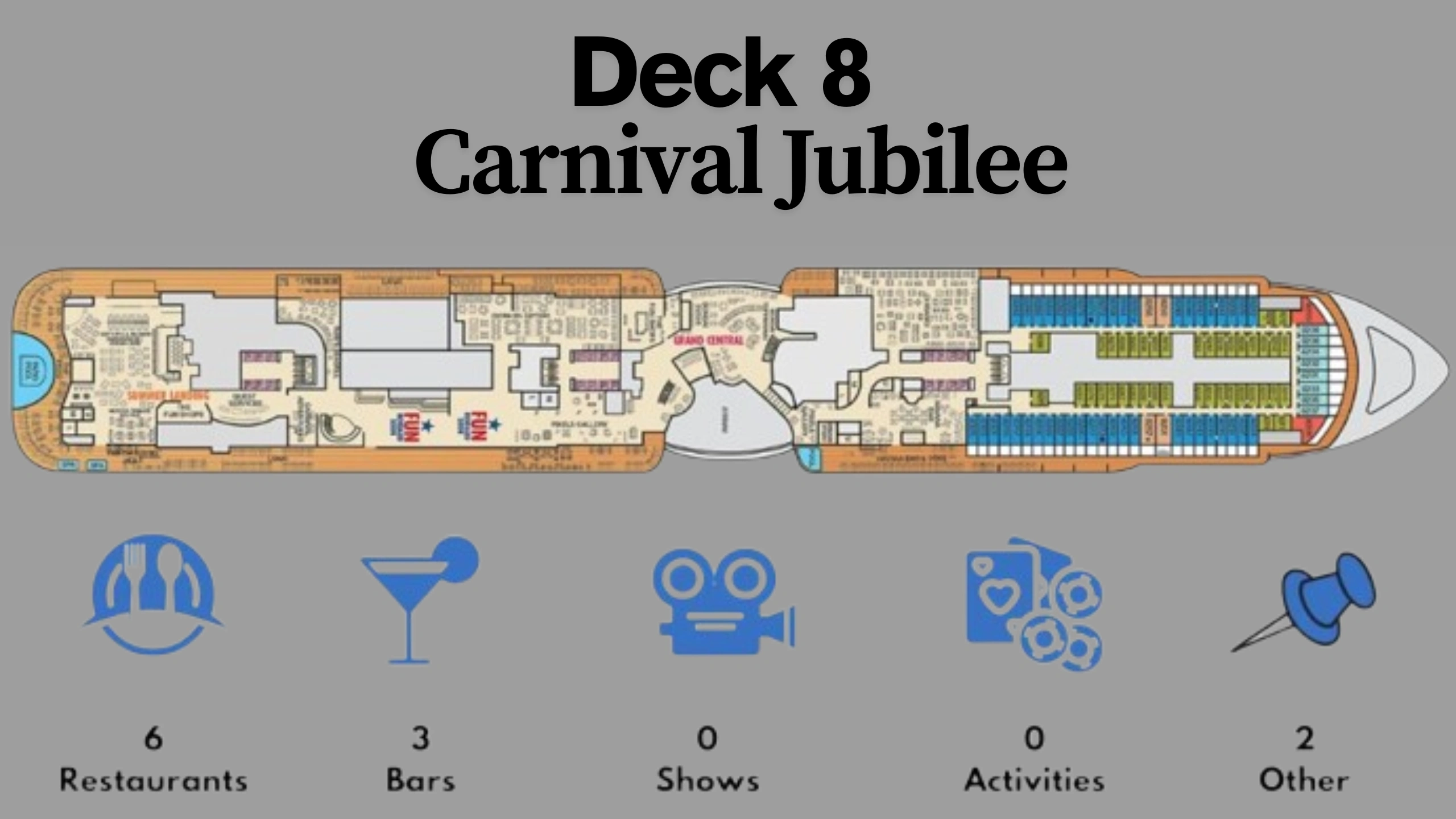 Carnival Jubilee Deck Plans