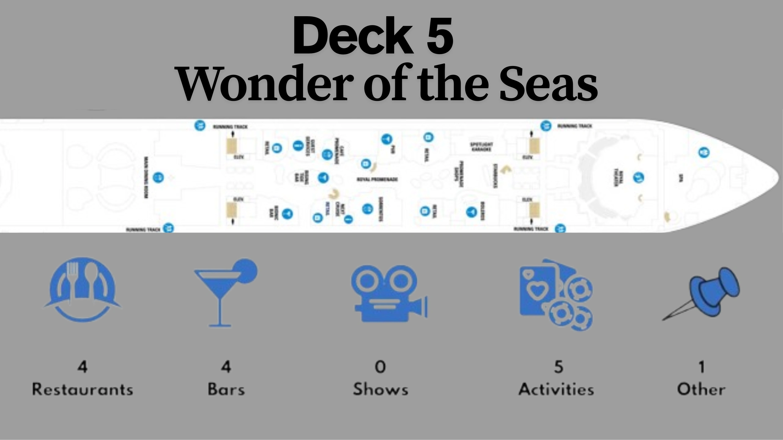 Wonder of the Seas Deck Plans