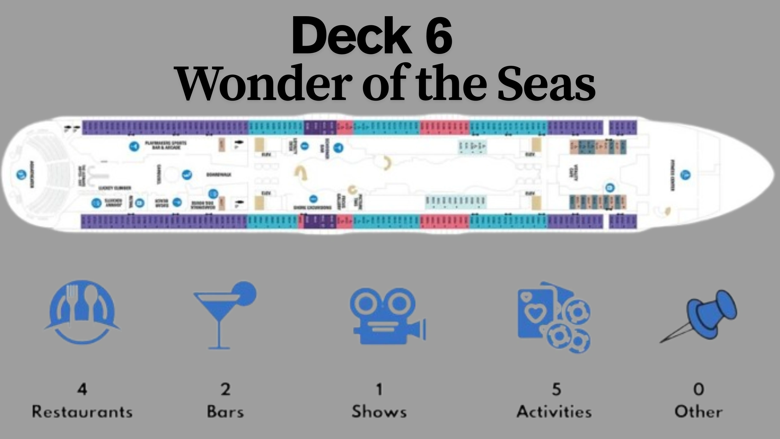 Wonder of the Seas Deck Plans