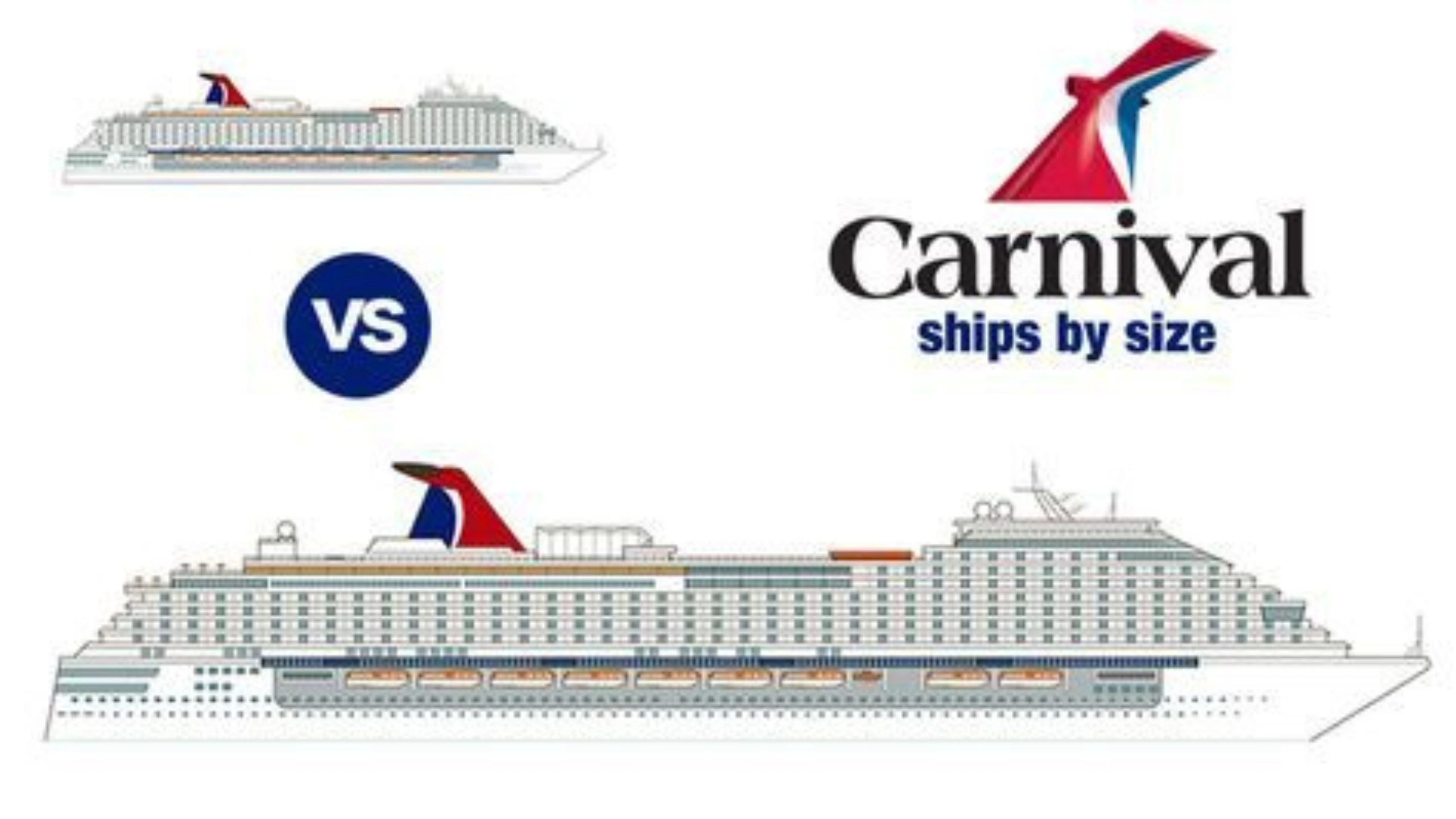 carnival cruise ships by size