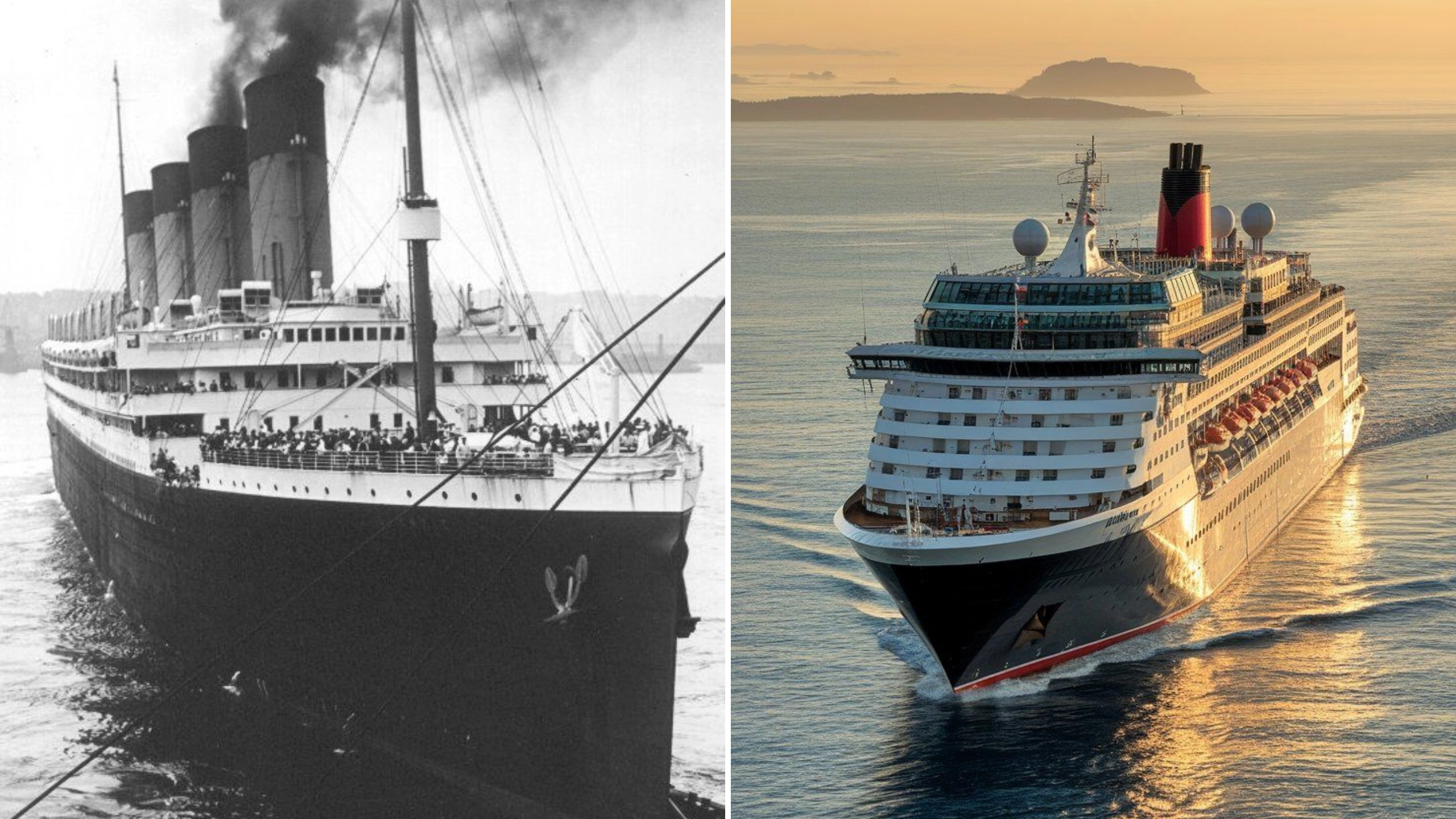 titanic vs modern cruise ships