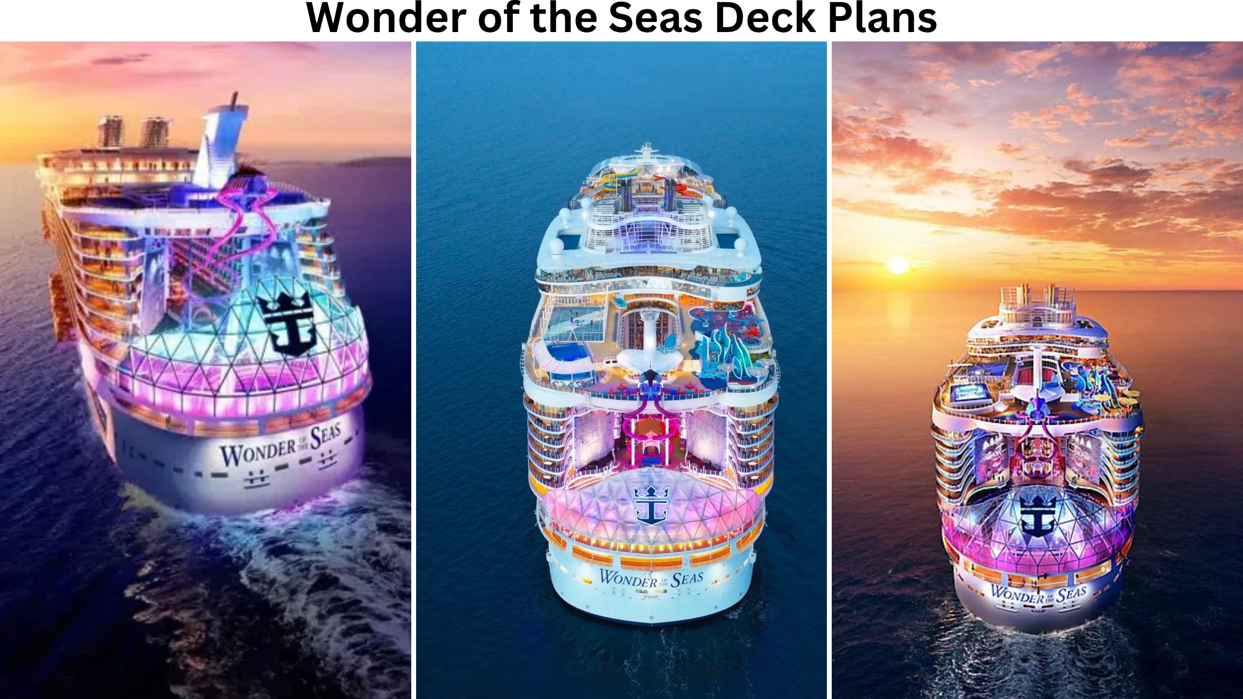 Wonder of the Seas Deck Plans