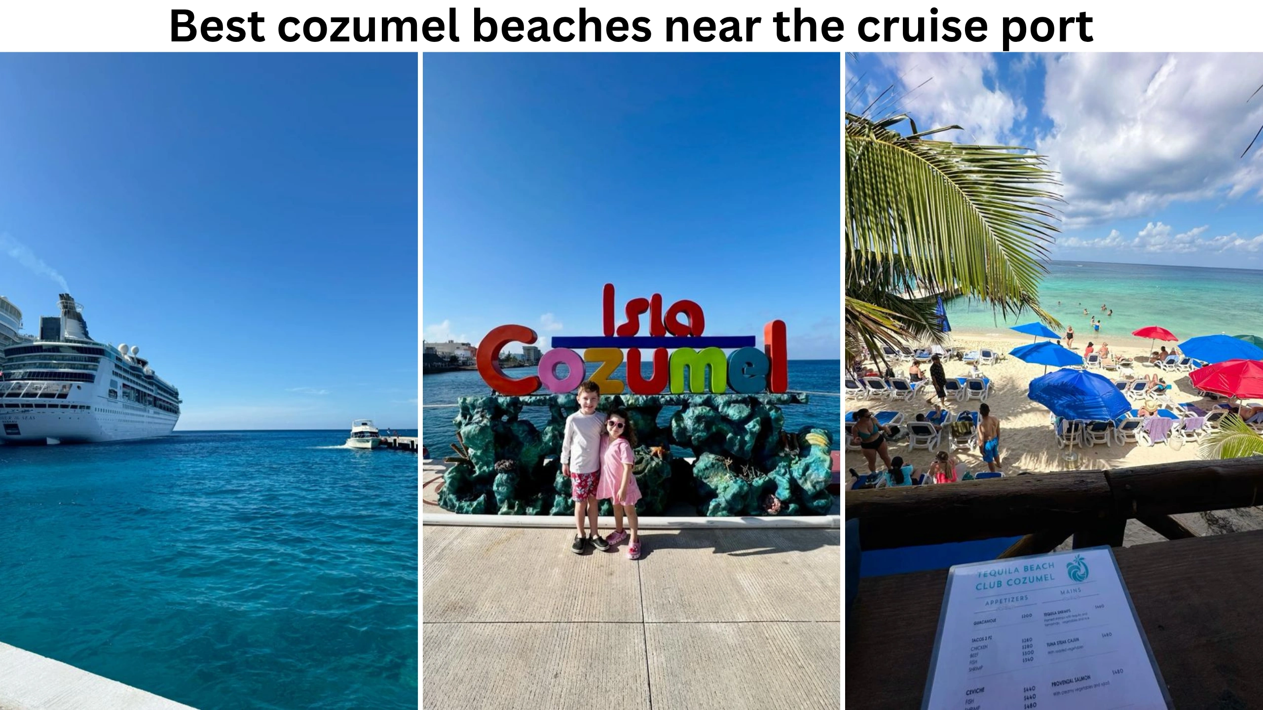 best cozumel beaches near the cruise port