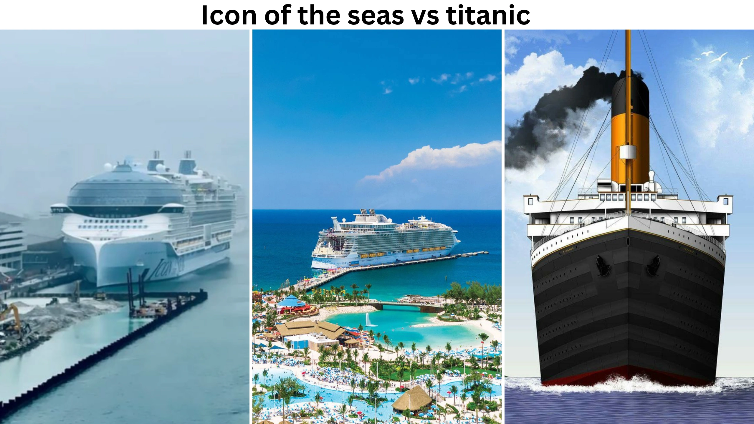 icon of the seas vs titanic