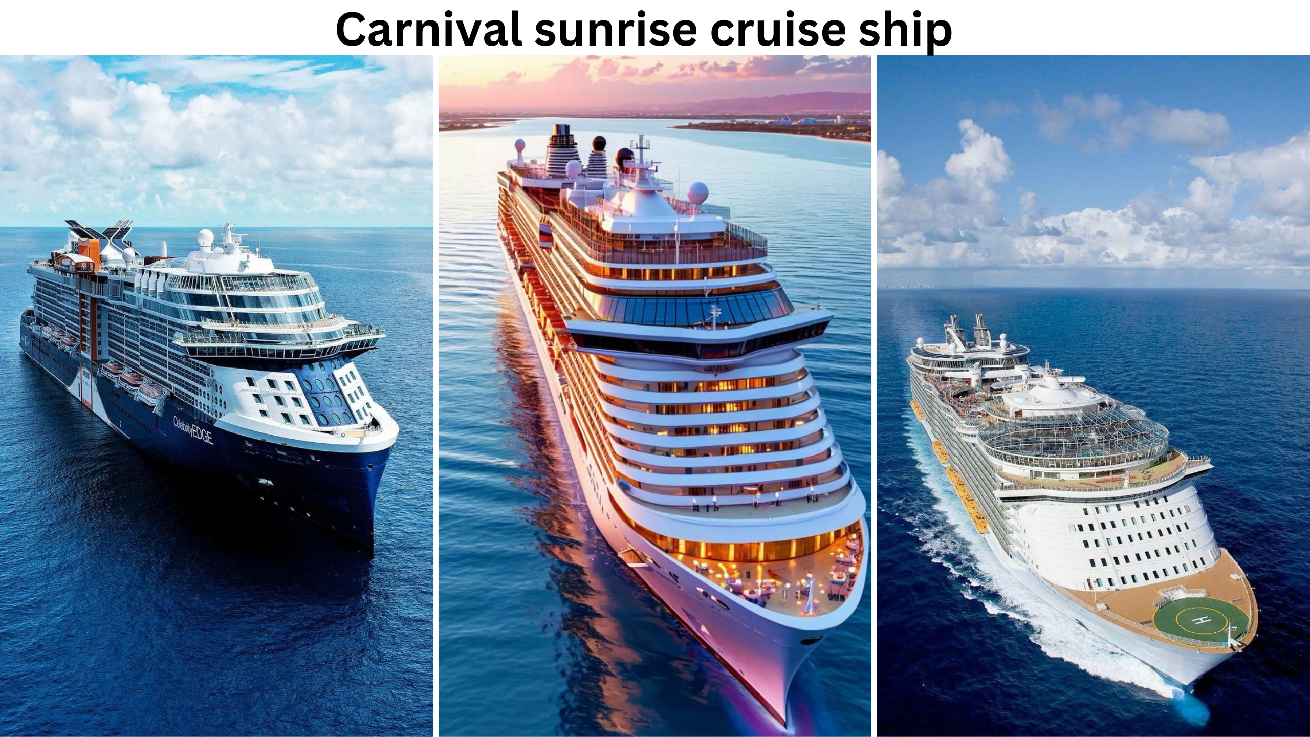 carnival sunrise cruise ship