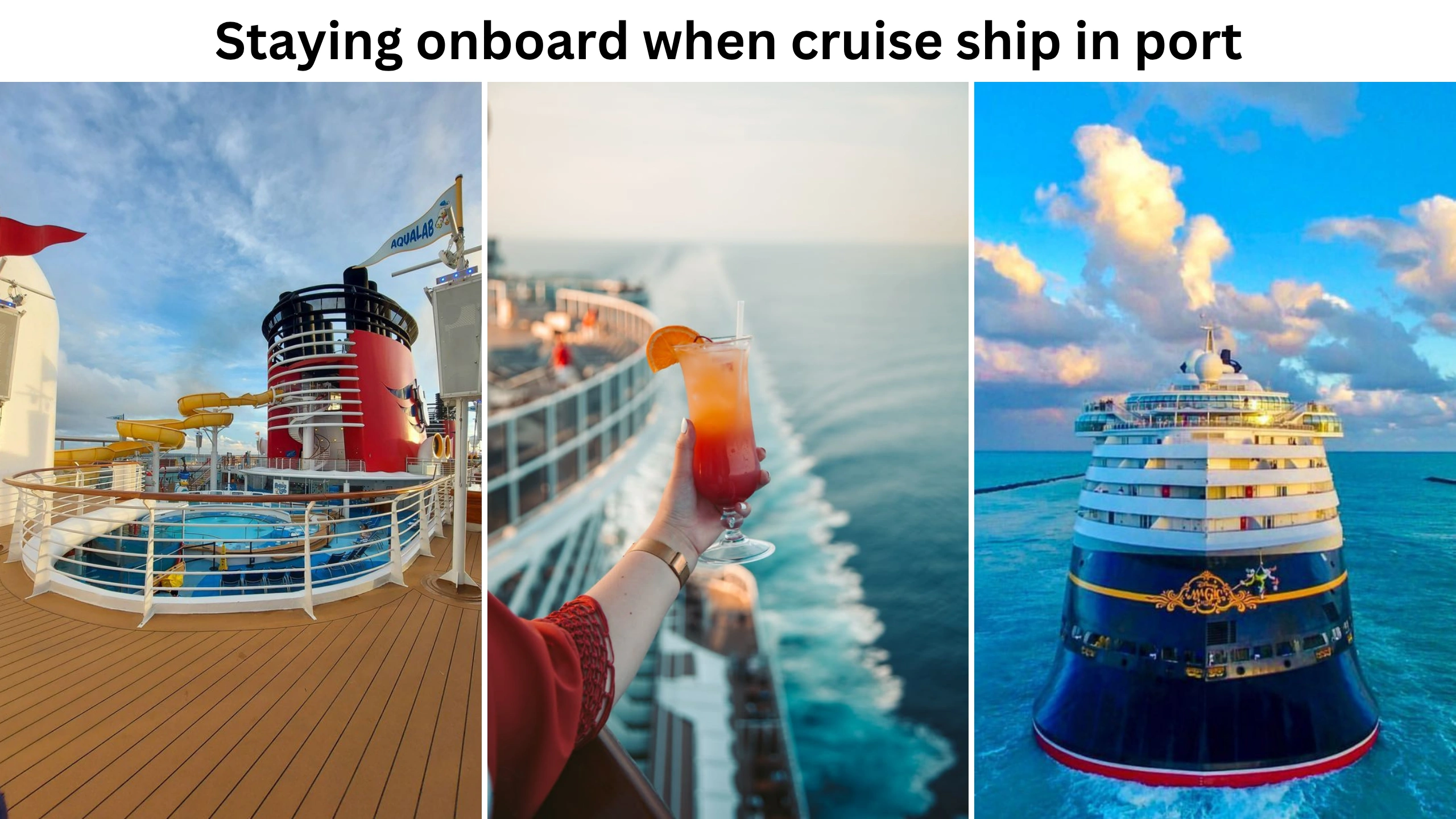 staying onboard when cruise ship in port