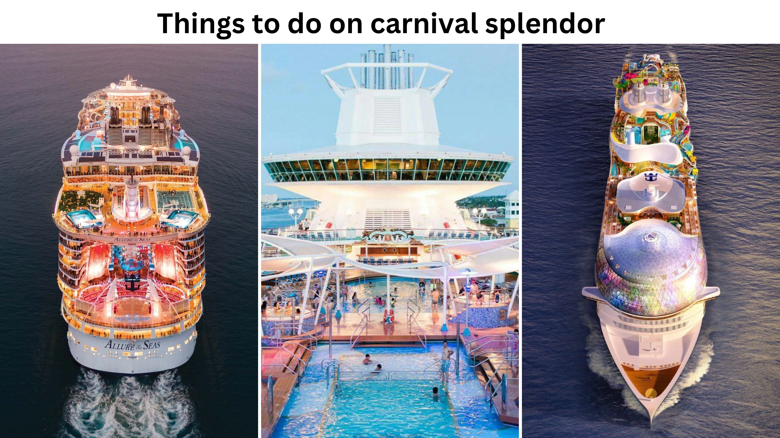 things to do on carnival splendor